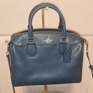 Coach Teal Leather Satchel